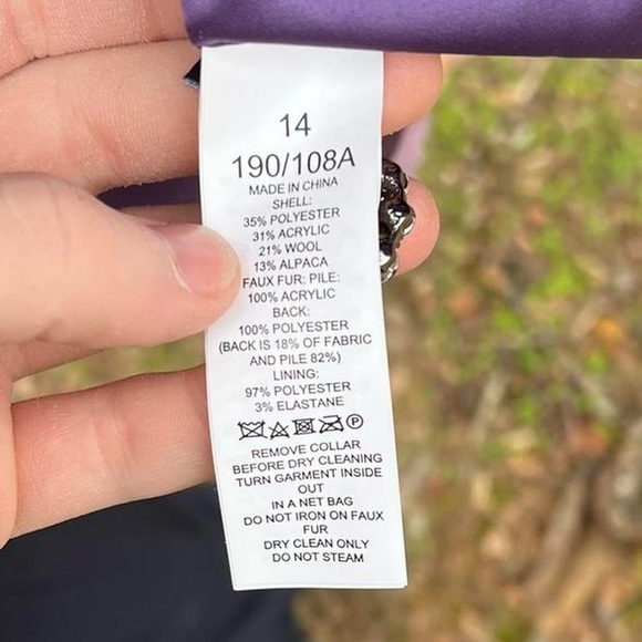 Brand new Designer Kate Spade Lilac Peacoat - Picture 8 of 8